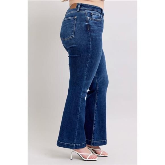 Judy‎ Blue Full Size High Rise Flare Jeans with Pockets Plus Size - Picture 9 of 16